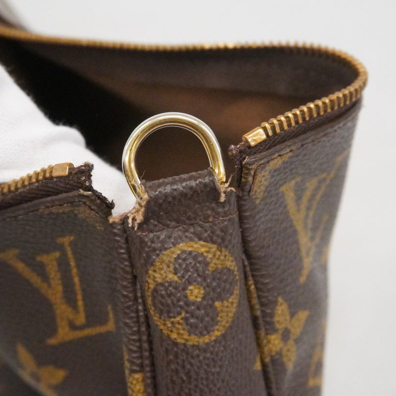 【6ca1236】ルイヴィトン ポーチ モノグラム ポシェットアクセソワール Ｍ51980 ブラウン【中古】レディース