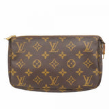 【6ca1236】ルイヴィトン ポーチ モノグラム ポシェットアクセソワール Ｍ51980 ブラウン【中古】レディース