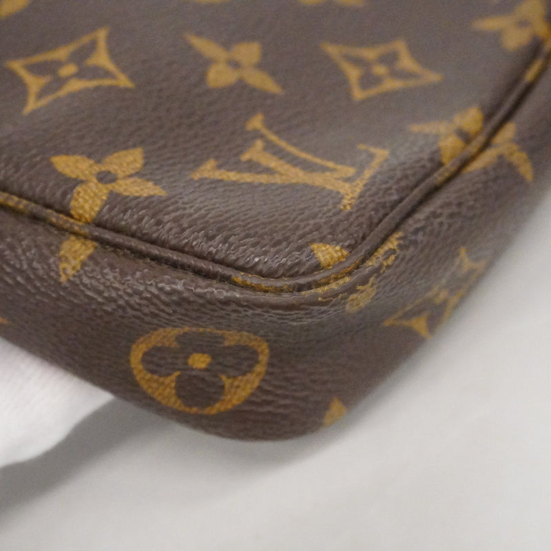 【6ca1236】ルイヴィトン ポーチ モノグラム ポシェットアクセソワール Ｍ51980 ブラウン【中古】レディース