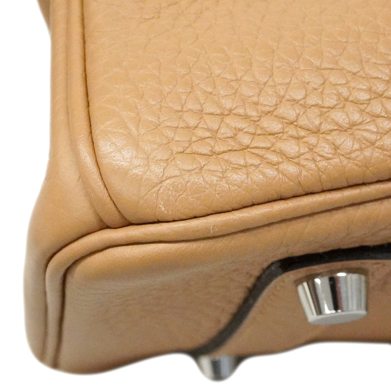 【6ca1262】エルメス ハンドバッグ バーキン35 トリヨンクレマンス チャイ シルバー金具 U刻印【中古】レディース