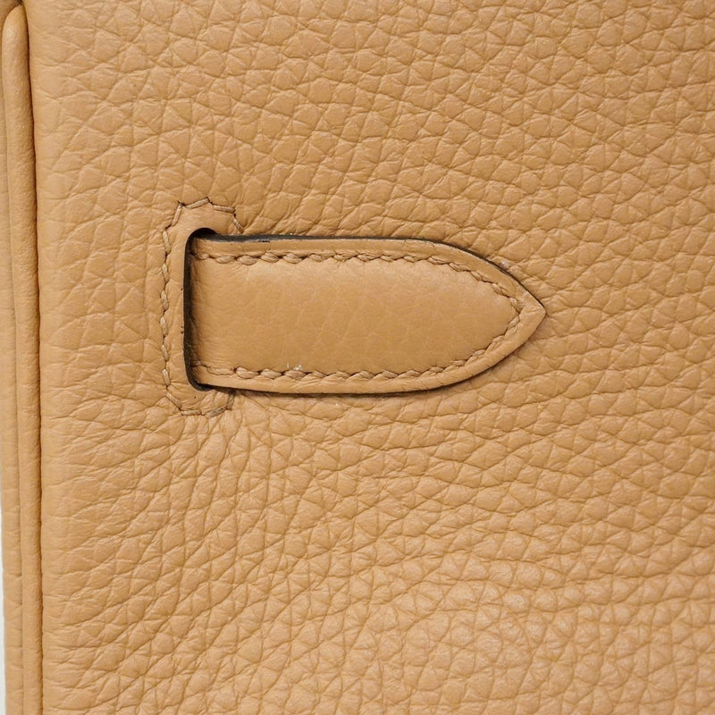 【6ca1262】エルメス ハンドバッグ バーキン35 トリヨンクレマンス チャイ シルバー金具 U刻印【中古】レディース