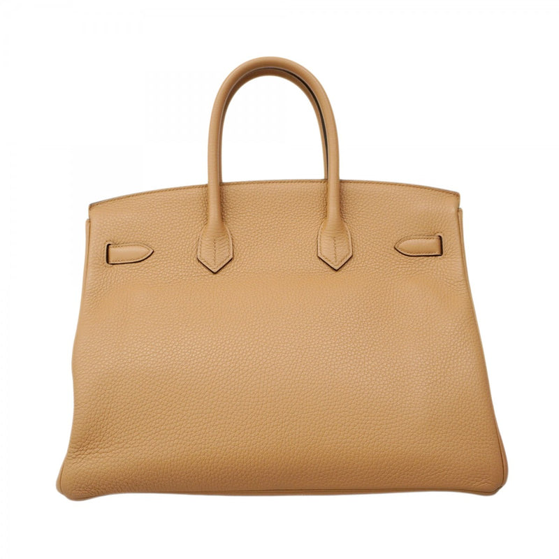 【6ca1262】エルメス ハンドバッグ バーキン35 トリヨンクレマンス チャイ シルバー金具 U刻印【中古】レディース