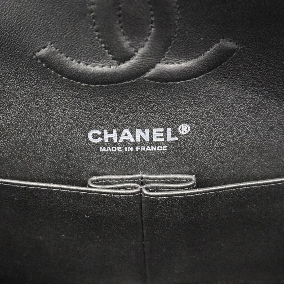 【6ca1263】シャネル ショルダーバッグ マトラッセ Wフラップ Wチェーン デニム ブラック シルバー金具【中古】レディース