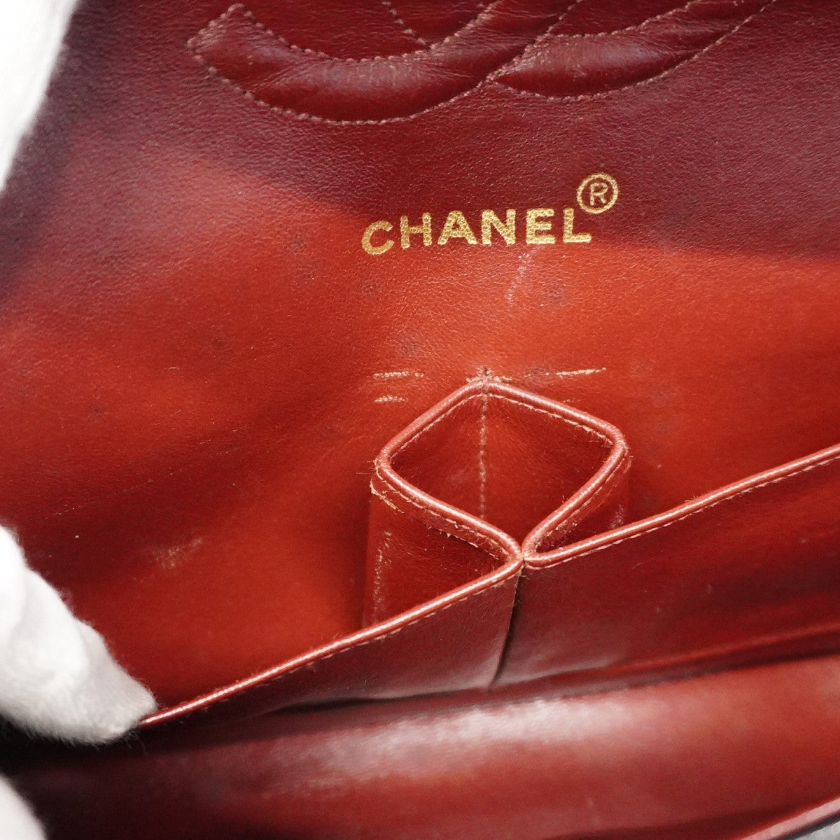 【6ca1264】シャネル ショルダーバッグ マトラッセ Wフラップ Wチェーン ラムスキン ブラック ゴールド金具【中古】レディース