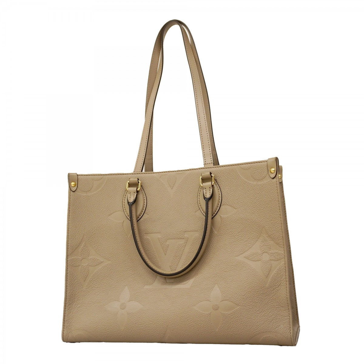 【6ca1265】ルイヴィトン トートバッグ モノグラム・アンプラント オンザゴーMM M45607 トゥルトレール 2wayバッグ【中古】レディース