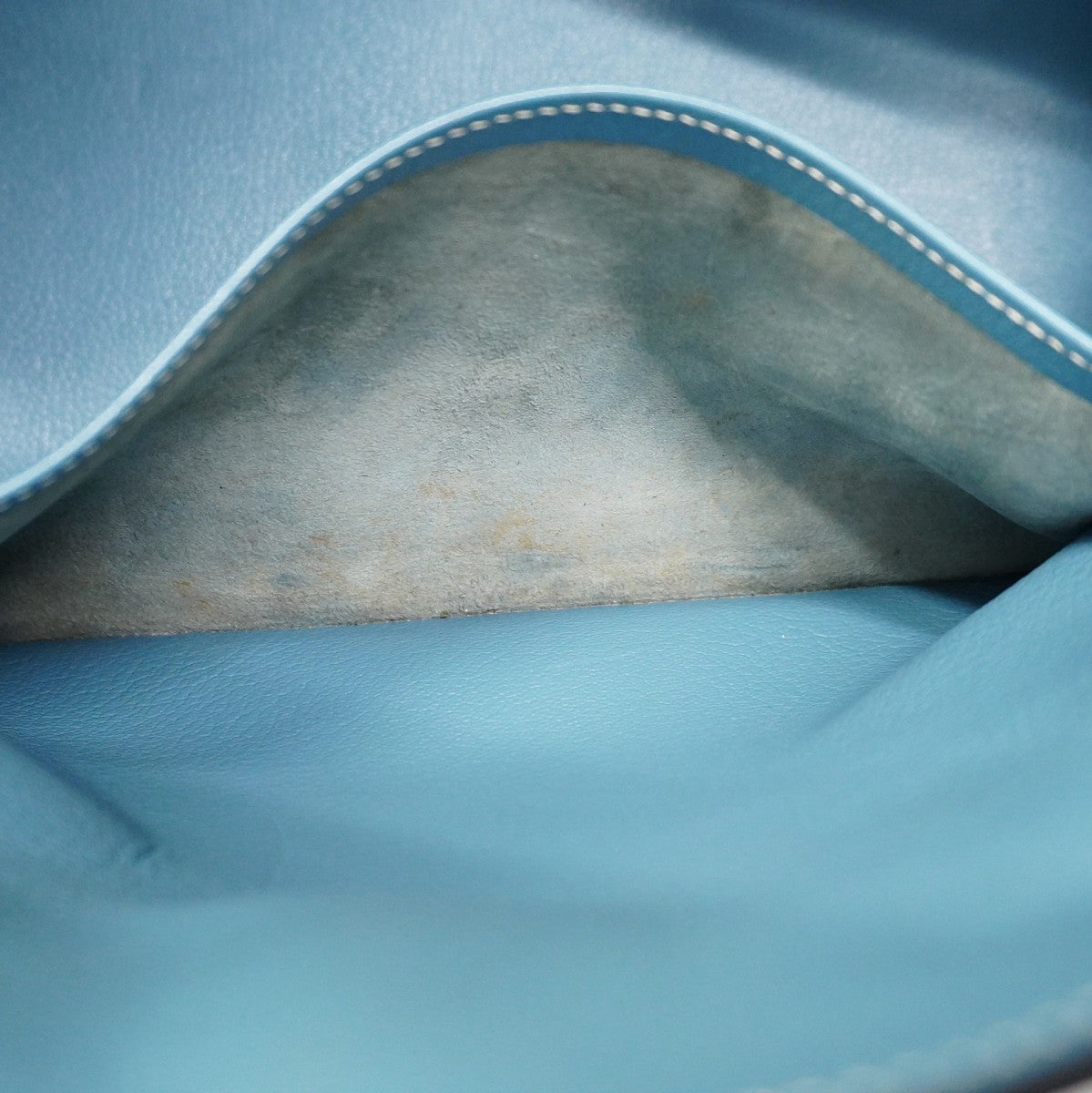 【6ca1294-h】エルメス ハンドバッグ バーキン35 トゴ ブルージーン シルバー金具 □J刻印【中古】レディース