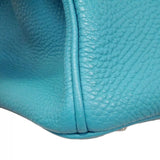 【6ca1294-h】エルメス ハンドバッグ バーキン35 トゴ ブルージーン シルバー金具 □J刻印【中古】レディース