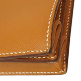 【6ca1345】エルメス ブリーフケース ケリーデペッシュ34 ヴォーエプソン ゴールド シルバー金具 □L刻印【中古】メンズ