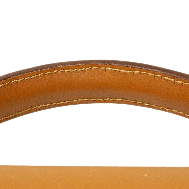 【6ca1345】エルメス ブリーフケース ケリーデペッシュ34 ヴォーエプソン ゴールド シルバー金具 □L刻印【中古】メンズ