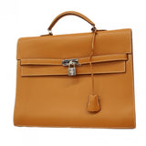 【6ca1345】エルメス ブリーフケース ケリーデペッシュ34 ヴォーエプソン ゴールド シルバー金具 □L刻印【中古】メンズ