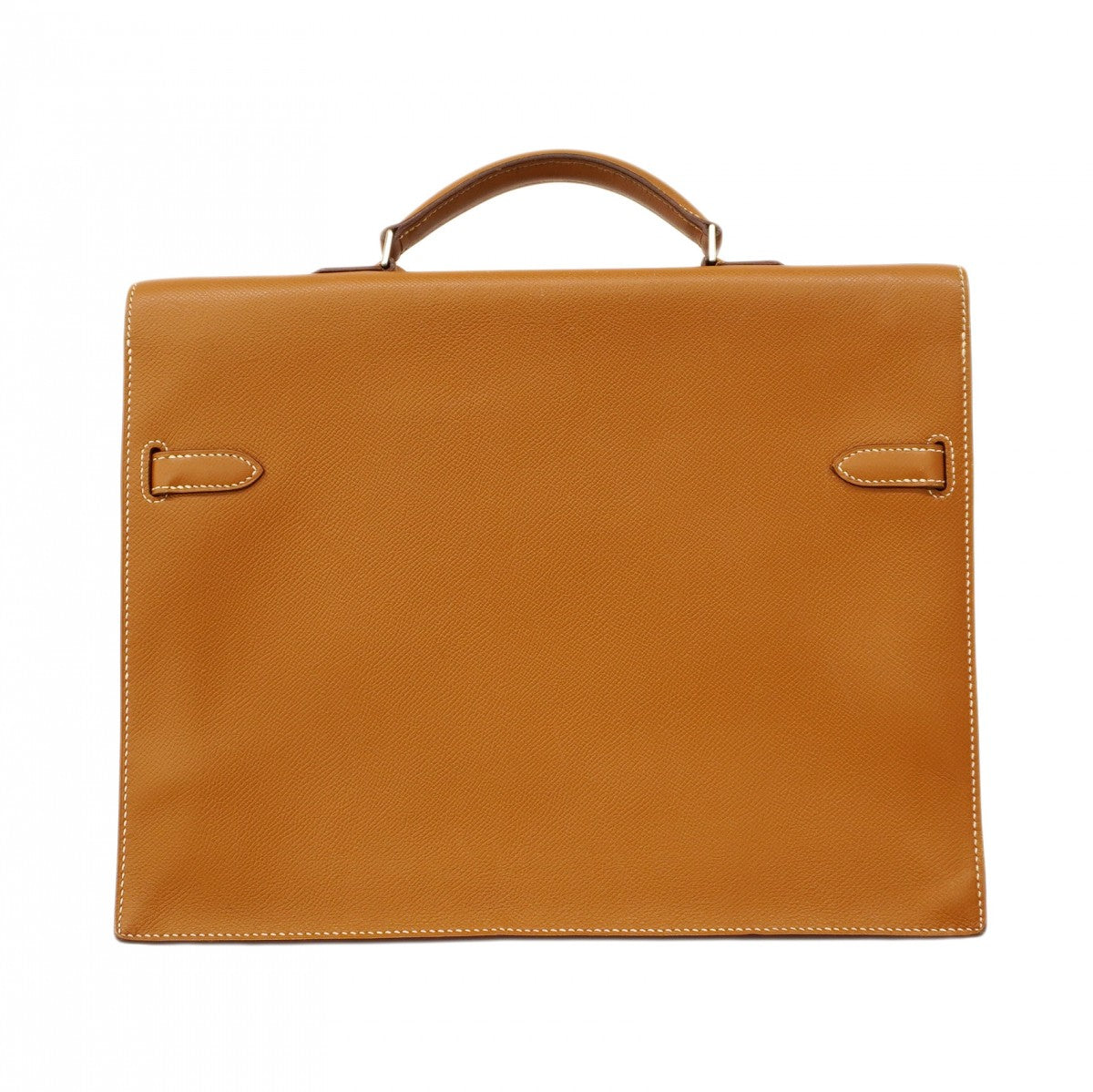 【6ca1345】エルメス ブリーフケース ケリーデペッシュ34 ヴォーエプソン ゴールド シルバー金具 □L刻印【中古】メンズ