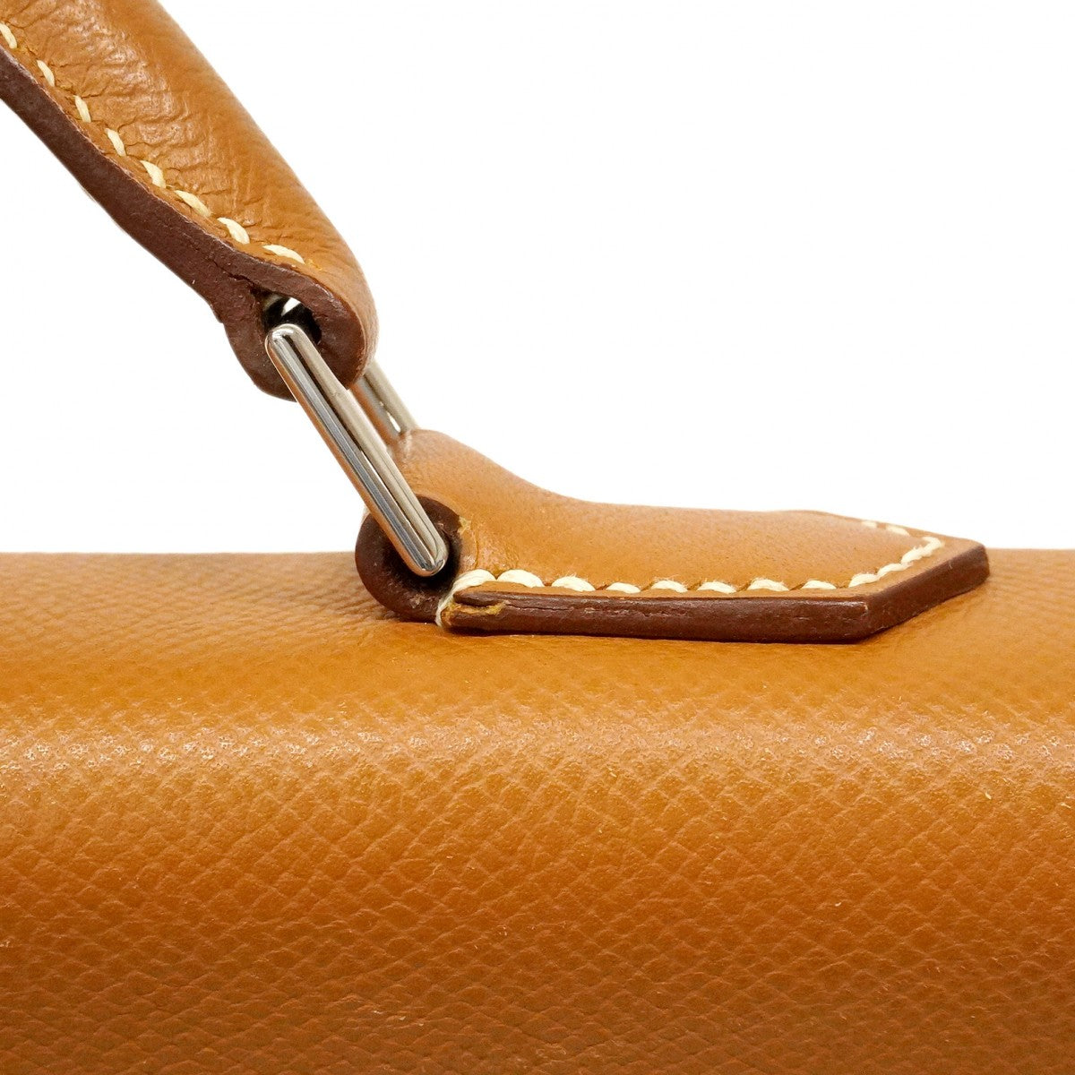 【6ca1345】エルメス ブリーフケース ケリーデペッシュ34 ヴォーエプソン ゴールド シルバー金具 □L刻印【中古】メンズ