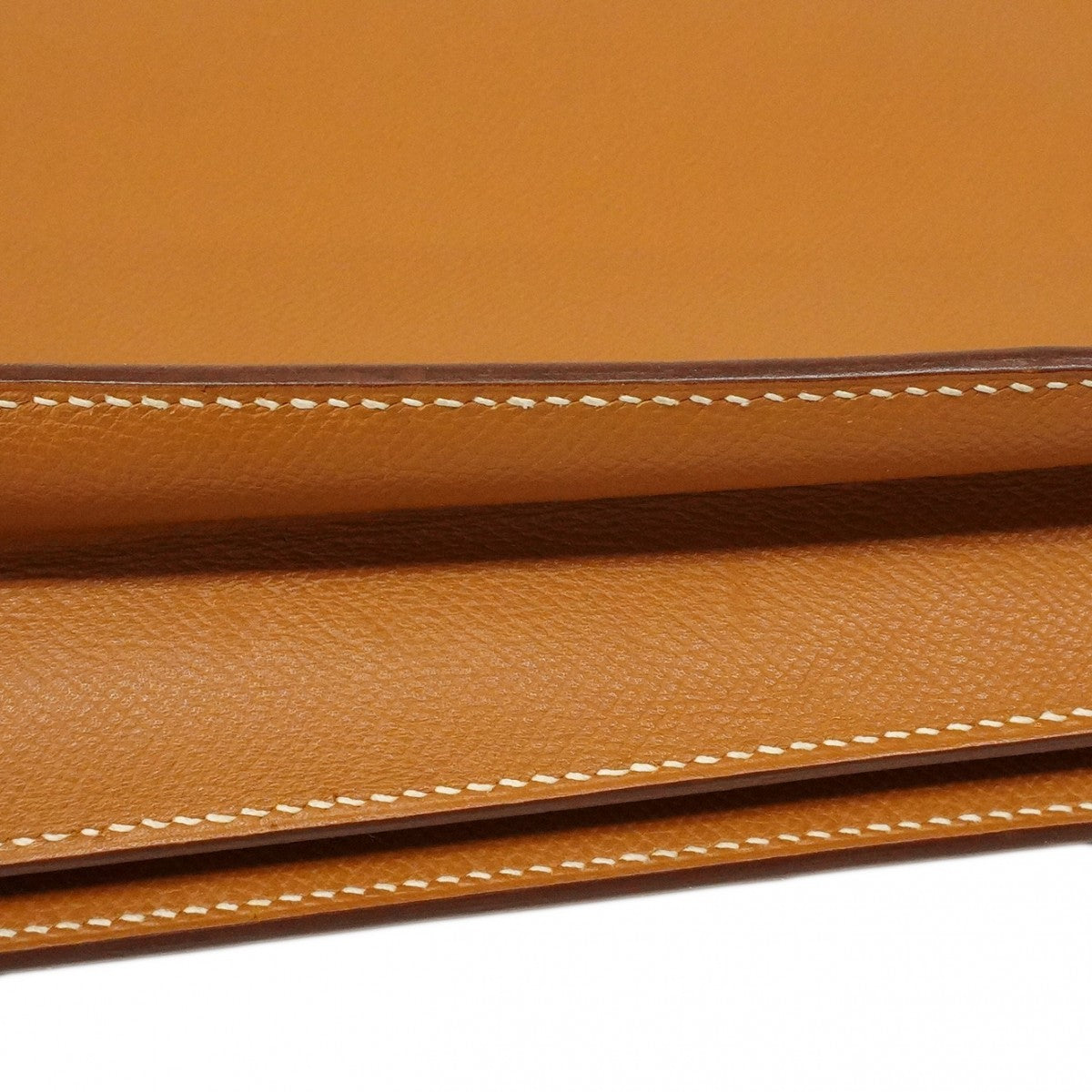 【6ca1345】エルメス ブリーフケース ケリーデペッシュ34 ヴォーエプソン ゴールド シルバー金具 □L刻印【中古】メンズ