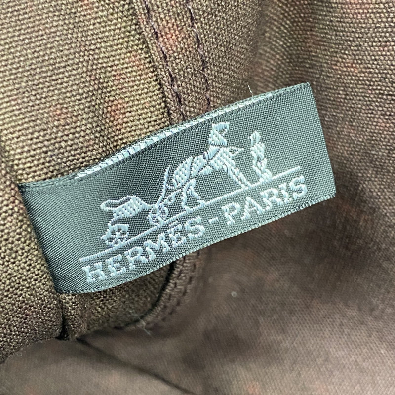 ★SALE【6ca1356-k】エルメス トートバッグ フールトゥPM キャンバス ブラウン シルバー金具【中古】メンズ レディース ユニセックス
