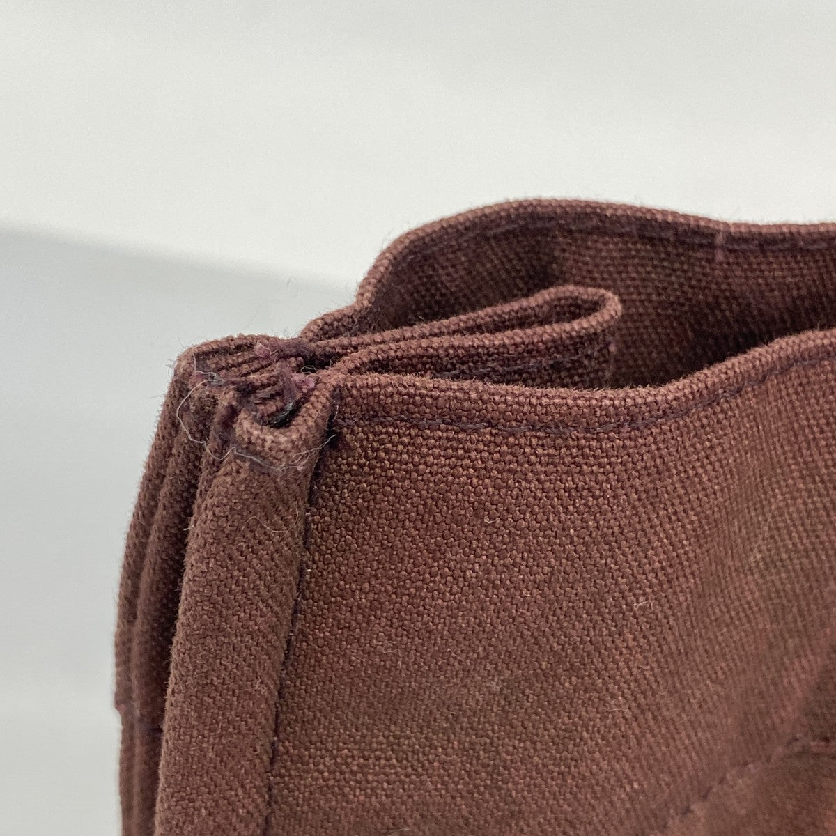 ★SALE【6ca1356-k】エルメス トートバッグ フールトゥPM キャンバス ブラウン シルバー金具【中古】メンズ レディース ユニセックス