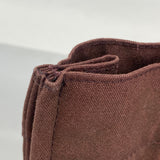 ★SALE【6ca1356-k】エルメス トートバッグ フールトゥPM キャンバス ブラウン シルバー金具【中古】メンズ レディース ユニセックス