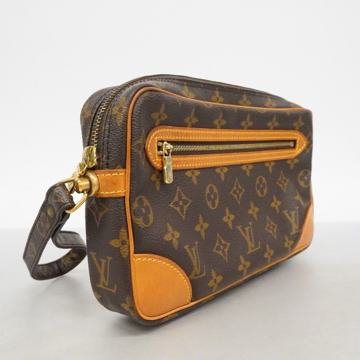 ★在庫処分★最終価格★SALE【6ca1372-k】ルイヴィトン クラッチバッグ モノグラム マルリードラゴンヌGM M51825 ブラウン【中古】メンズ
