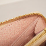 【6ca1373-k】ルイヴィトン 長財布 ダミエ・アズール ポルトフォイユクレマンス N61264 ホワイト ローズバレリーヌ【中古】レディース