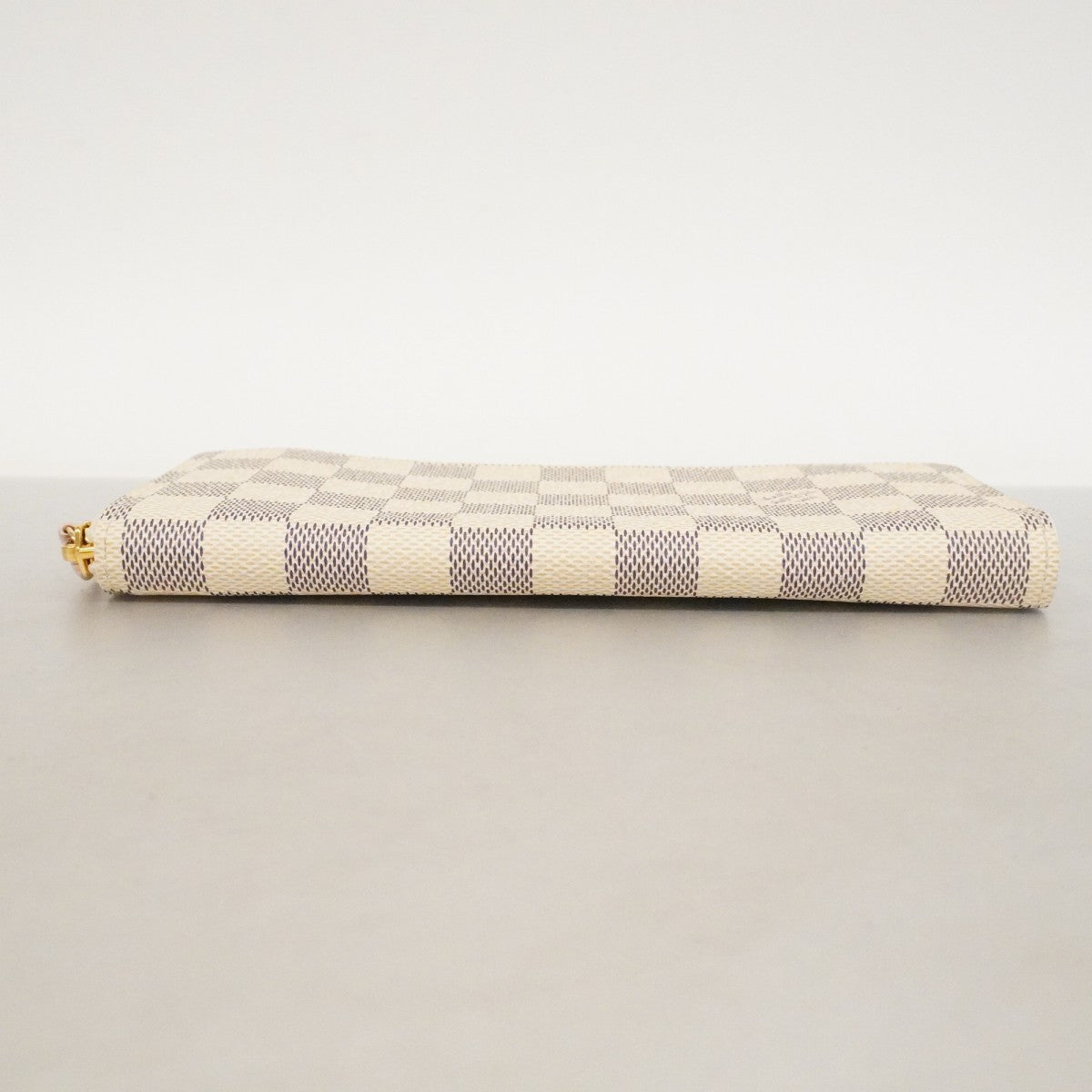 【6ca1373-k】ルイヴィトン 長財布 ダミエ・アズール ポルトフォイユクレマンス N61264 ホワイト ローズバレリーヌ【中古】レディース