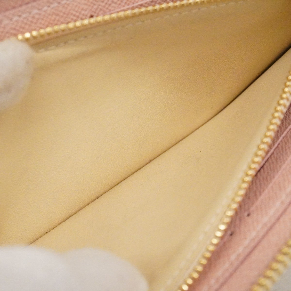 【6ca1373-k】ルイヴィトン 長財布 ダミエ・アズール ポルトフォイユクレマンス N61264 ホワイト ローズバレリーヌ【中古】レディース