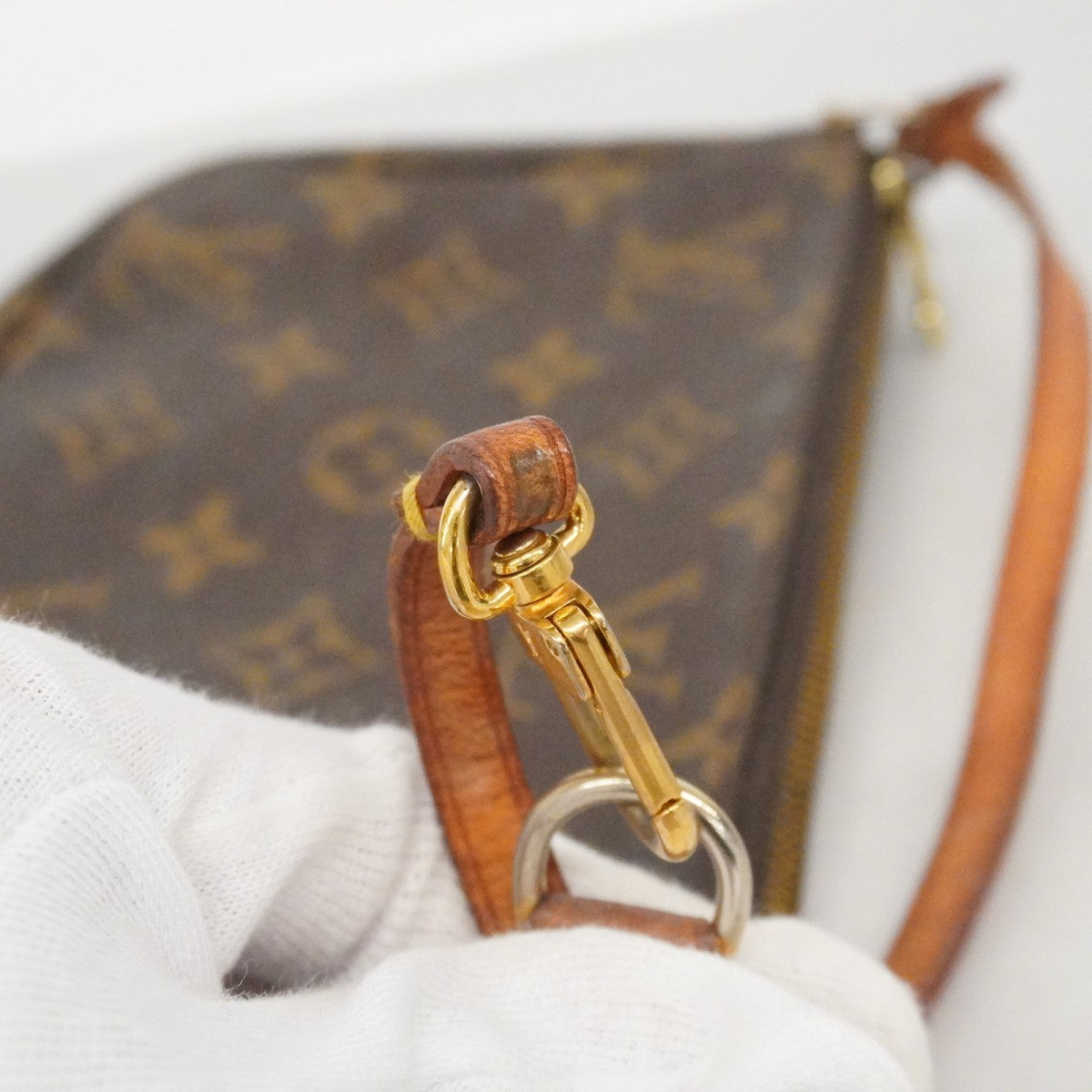 【6ca1402】ルイヴィトン ポーチ モノグラム ポシェットアクセソワール M51980 ブラウン【中古】レディース