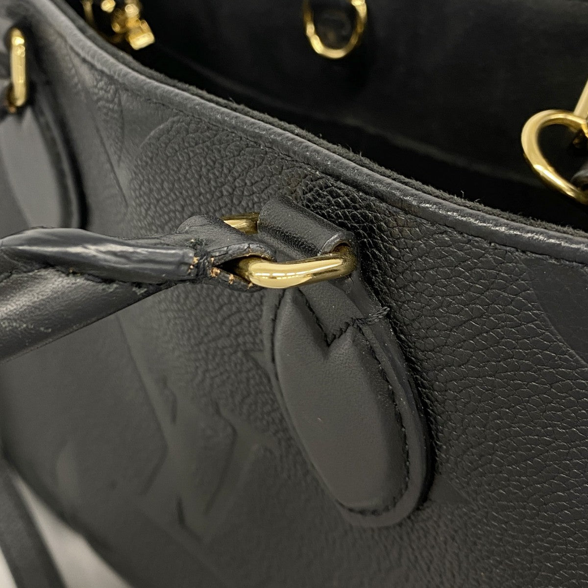 【6cb1407】ルイヴィトン ハンドバッグ モノグラム・アンプラント オンザゴーPM M45653 ノワール 2wayバッグ【中古】レディース