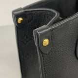 【6cb1407】ルイヴィトン ハンドバッグ モノグラム・アンプラント オンザゴーPM M45653 ノワール 2wayバッグ【中古】レディース