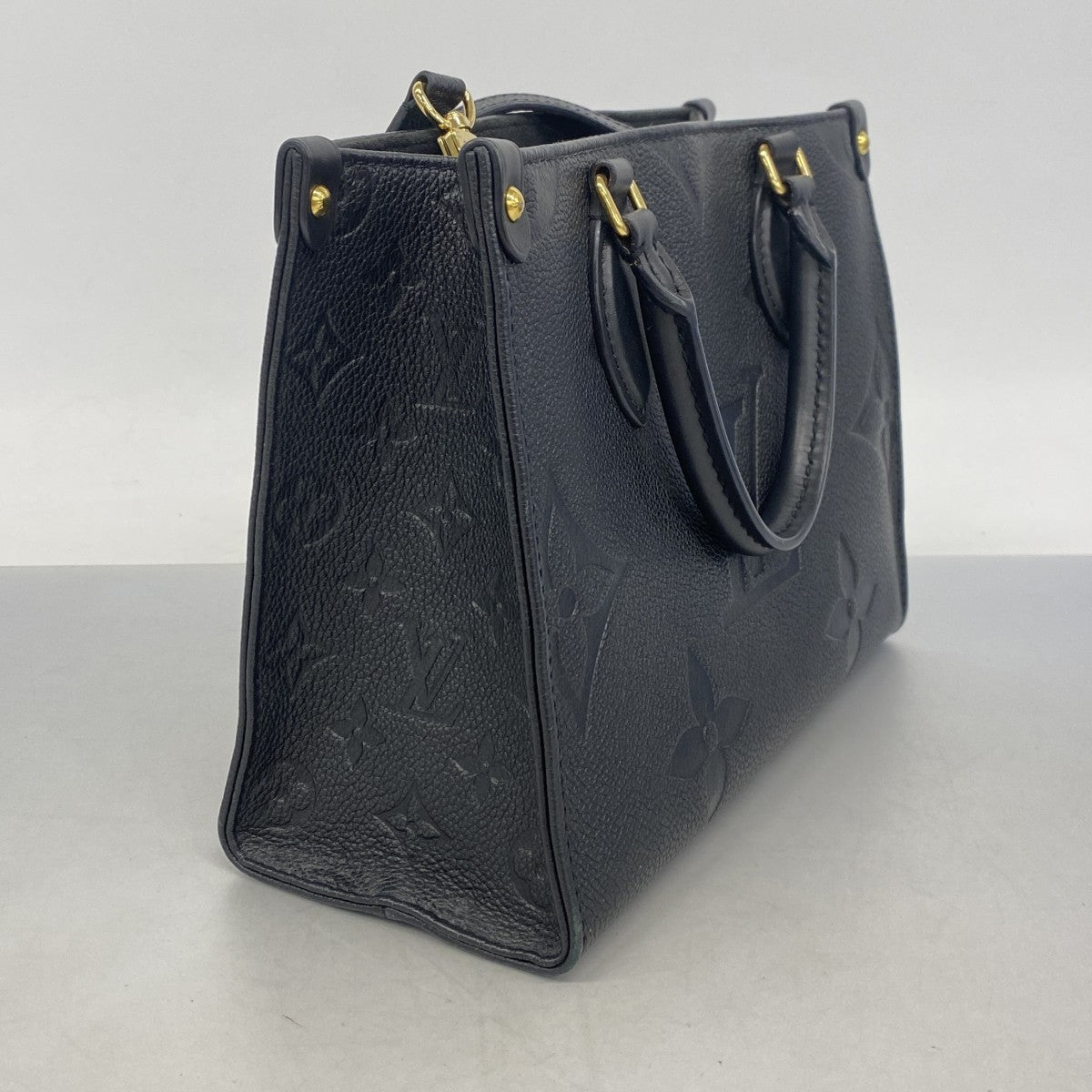 【6cb1407】ルイヴィトン ハンドバッグ モノグラム・アンプラント オンザゴーPM M45653 ノワール 2wayバッグ【中古】レディース