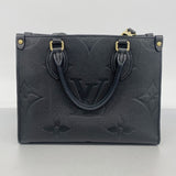 【6cb1407】ルイヴィトン ハンドバッグ モノグラム・アンプラント オンザゴーPM M45653 ノワール 2wayバッグ【中古】レディース