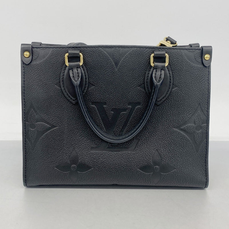 【6cb1407】ルイヴィトン ハンドバッグ モノグラム・アンプラント オンザゴーPM M45653 ノワール 2wayバッグ【中古】レディース