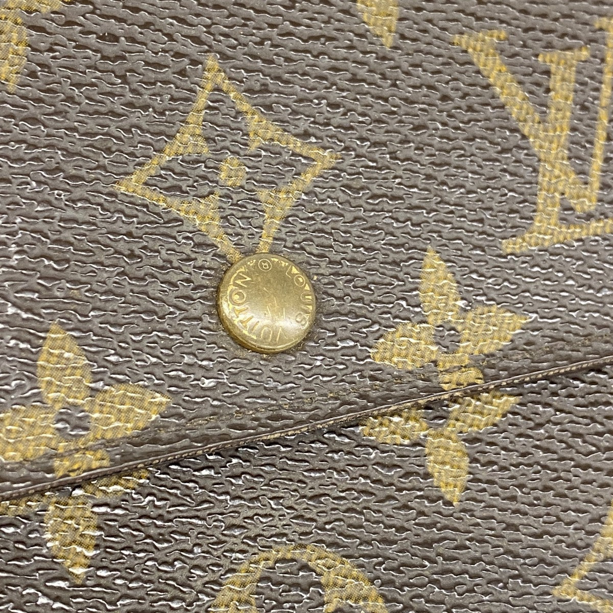 【6cb1421-k】ルイヴィトン 三つ折り財布 モノグラム ポルトトレゾールエテュイパピエ M61202 ブラウン【中古】メンズ レディース ユニセックス