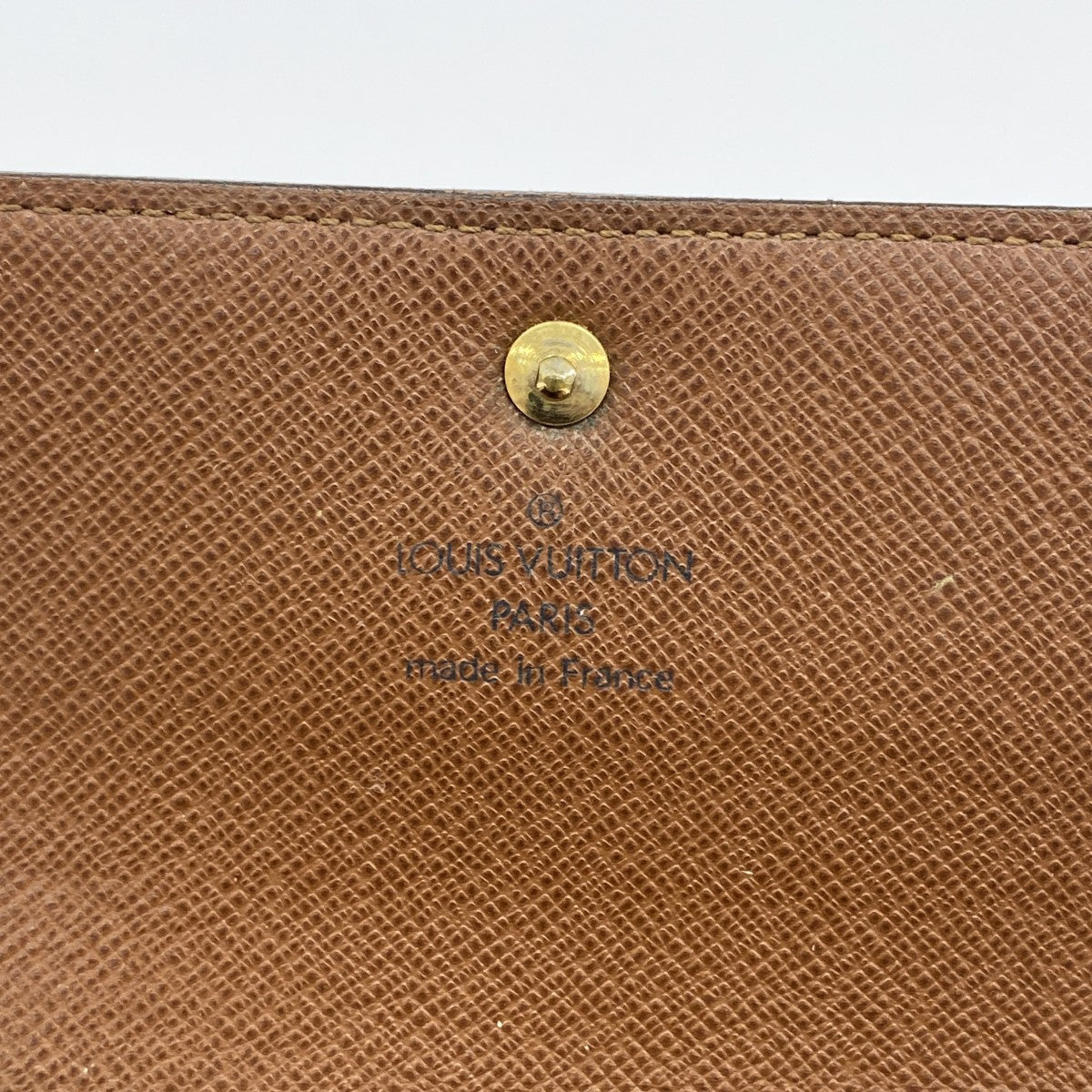 【6cb1421-k】ルイヴィトン 三つ折り財布 モノグラム ポルトトレゾールエテュイパピエ M61202 ブラウン【中古】メンズ レディース ユニセックス
