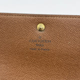 【6cb1421-k】ルイヴィトン 三つ折り財布 モノグラム ポルトトレゾールエテュイパピエ M61202 ブラウン【中古】メンズ レディース ユニセックス