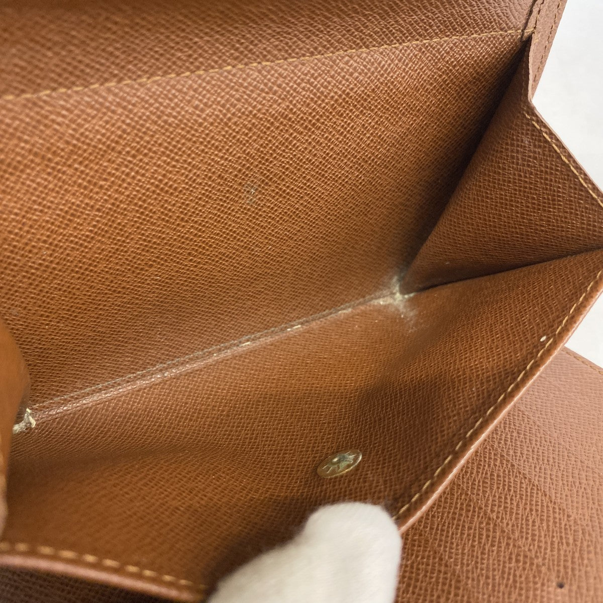 【6cb1421-k】ルイヴィトン 三つ折り財布 モノグラム ポルトトレゾールエテュイパピエ M61202 ブラウン【中古】メンズ レディース ユニセックス