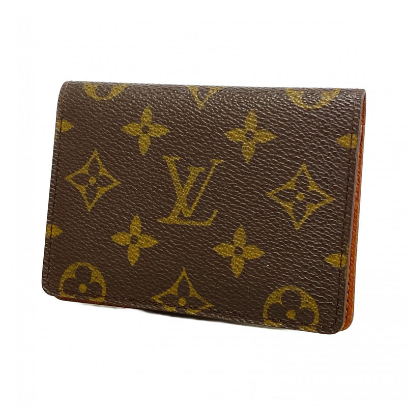 ★SALE【6cb1434-k】ルイヴィトン カードケース モノグラム ポルト2カルトヴェルティカル M60533 ブラウン【中古】メンズ レディース ユニセックス