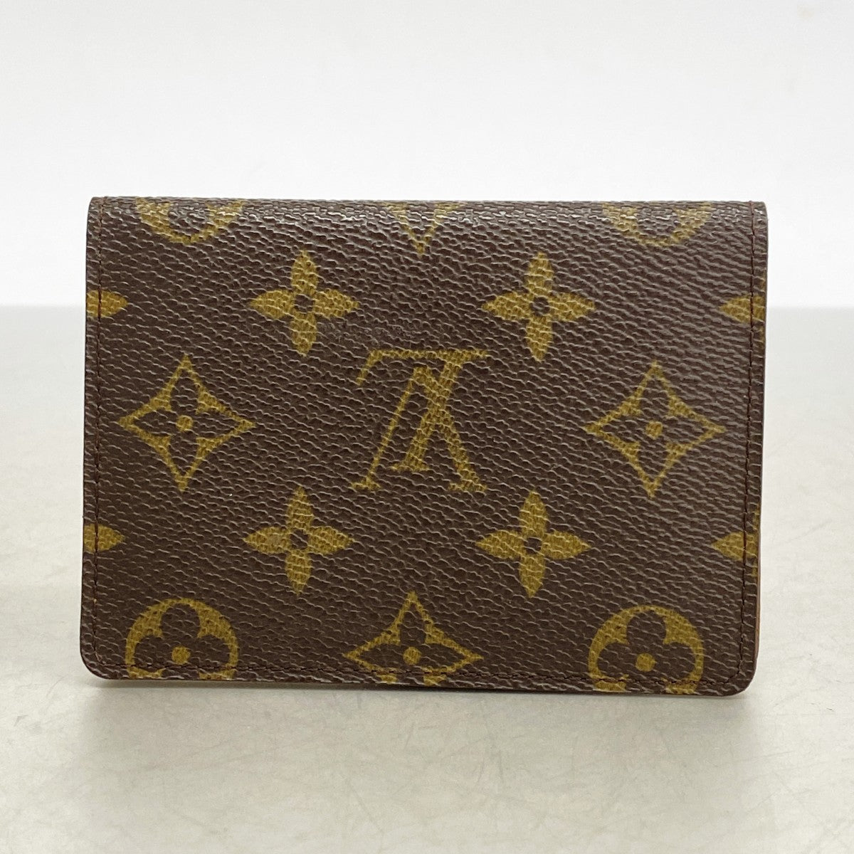 ★SALE【6cb1434-k】ルイヴィトン カードケース モノグラム ポルト2カルトヴェルティカル M60533 ブラウン【中古】メンズ レディース ユニセックス