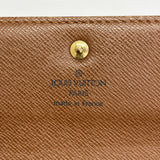 【6cb1455】ルイヴィトン 三つ折り財布 モノグラム ポルトトレゾールエテュイパピエ M61202 ブラウン【中古】メンズ レディース ユニセックス