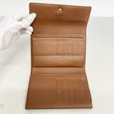 【6cb1455】ルイヴィトン 三つ折り財布 モノグラム ポルトトレゾールエテュイパピエ M61202 ブラウン【中古】メンズ レディース ユニセックス