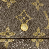 【6cb1455】ルイヴィトン 三つ折り財布 モノグラム ポルトトレゾールエテュイパピエ M61202 ブラウン【中古】メンズ レディース ユニセックス