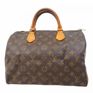 【6cb1467】ルイヴィトン ハンドバッグ モノグラム スピーディ30 M41108 ブラウン【中古】レディース