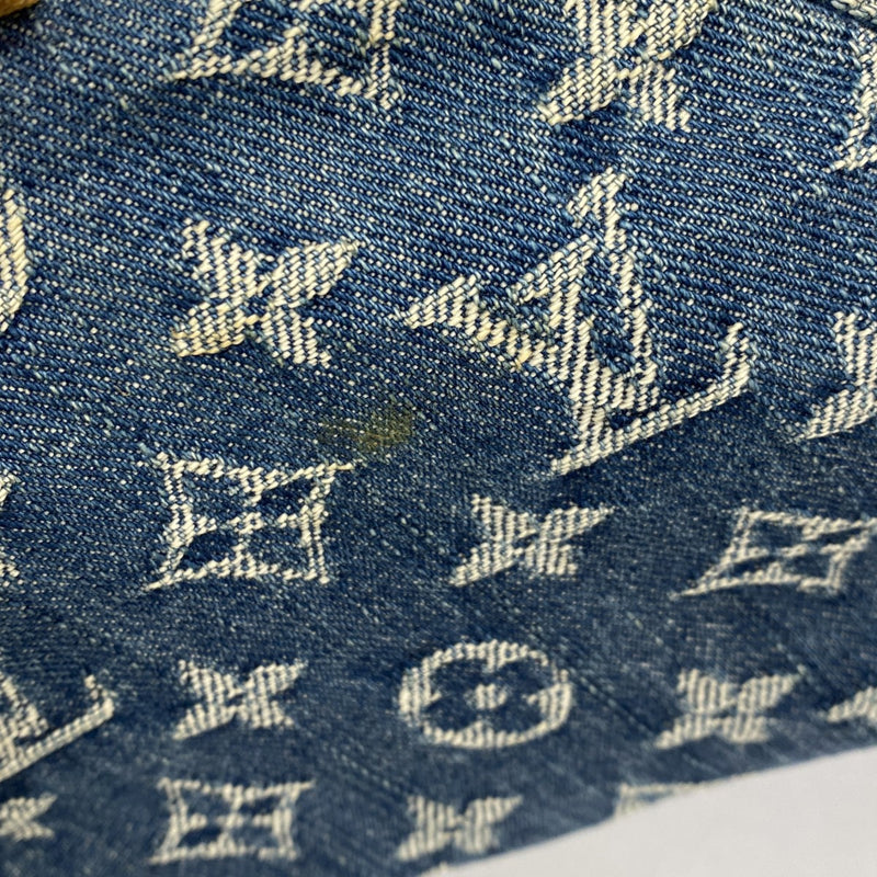 【6cb1531-k】ルイヴィトン ハンドバッグ モノグラム・デニム ネオスピーディ M95019 ブルー【中古】レディース