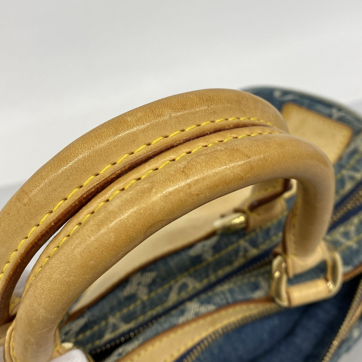 【6cb1531-k】ルイヴィトン ハンドバッグ モノグラム・デニム ネオスピーディ M95019 ブルー【中古】レディース