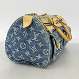 【6cb1531-k】ルイヴィトン ハンドバッグ モノグラム・デニム ネオスピーディ M95019 ブルー【中古】レディース