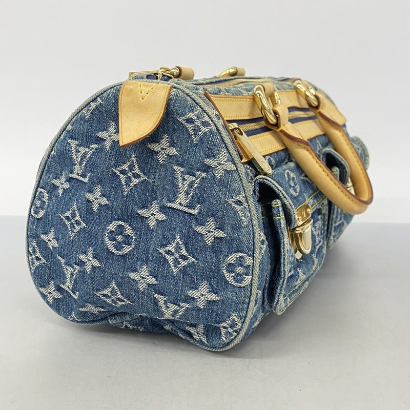 【6cb1531-k】ルイヴィトン ハンドバッグ モノグラム・デニム ネオスピーディ M95019 ブルー【中古】レディース