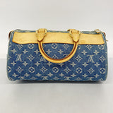 【6cb1531-k】ルイヴィトン ハンドバッグ モノグラム・デニム ネオスピーディ M95019 ブルー【中古】レディース