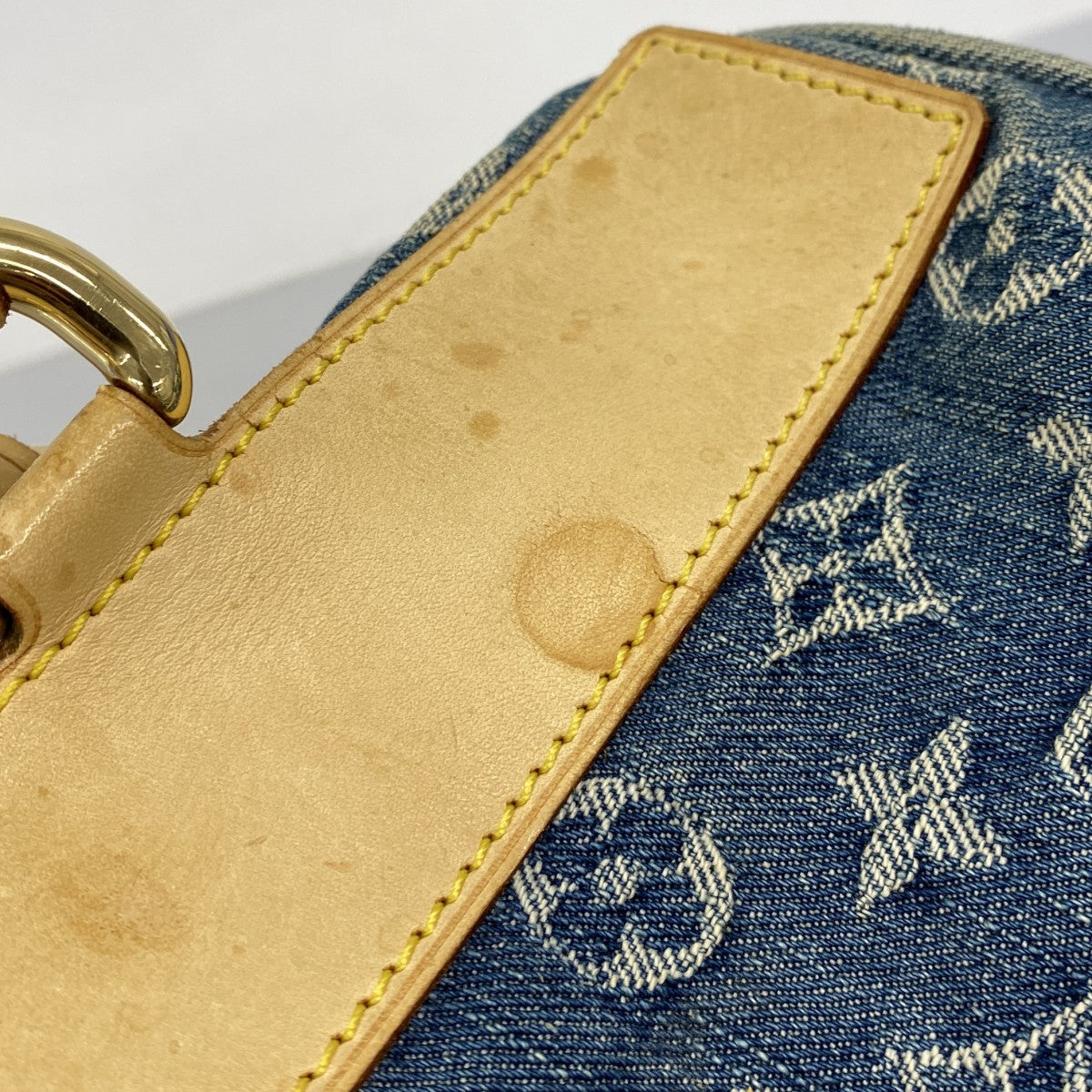 【6cb1531-k】ルイヴィトン ハンドバッグ モノグラム・デニム ネオスピーディ M95019 ブルー【中古】レディース