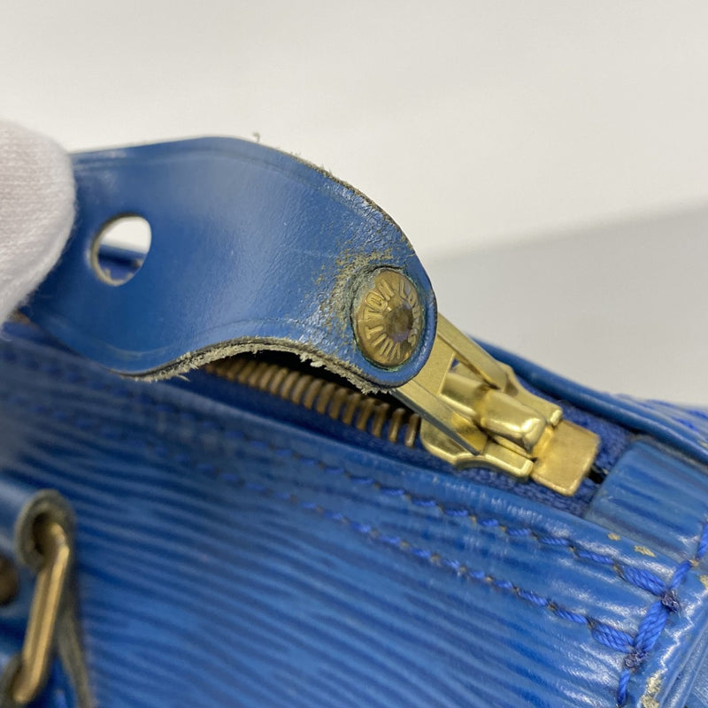 【6cb1532-k】ルイヴィトン ハンドバッグ エピ スピーディ25 M43015 トレドブルー【中古】レディース