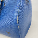 【6cb1532-k】ルイヴィトン ハンドバッグ エピ スピーディ25 M43015 トレドブルー【中古】レディース