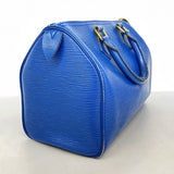 【6cb1532-k】ルイヴィトン ハンドバッグ エピ スピーディ25 M43015 トレドブルー【中古】レディース