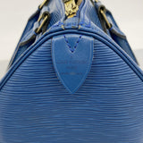 【6cb1532-k】ルイヴィトン ハンドバッグ エピ スピーディ25 M43015 トレドブルー【中古】レディース